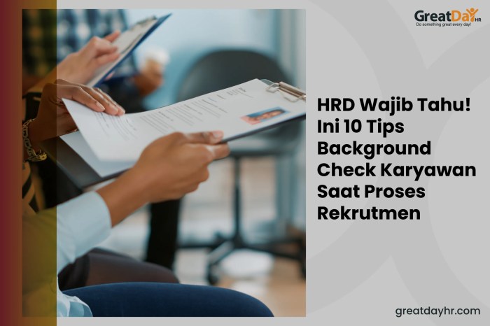 Review HRD dan proses rekrutmen